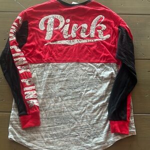 Vs PINK bling shirt oversized
